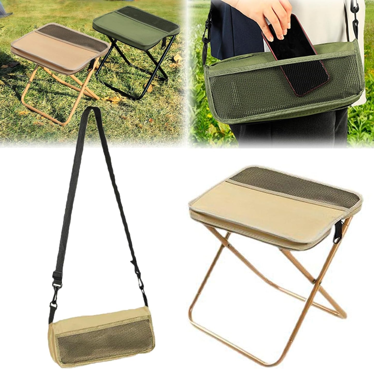 🔥🏕️Portable Foldable Backpack Stool🎒