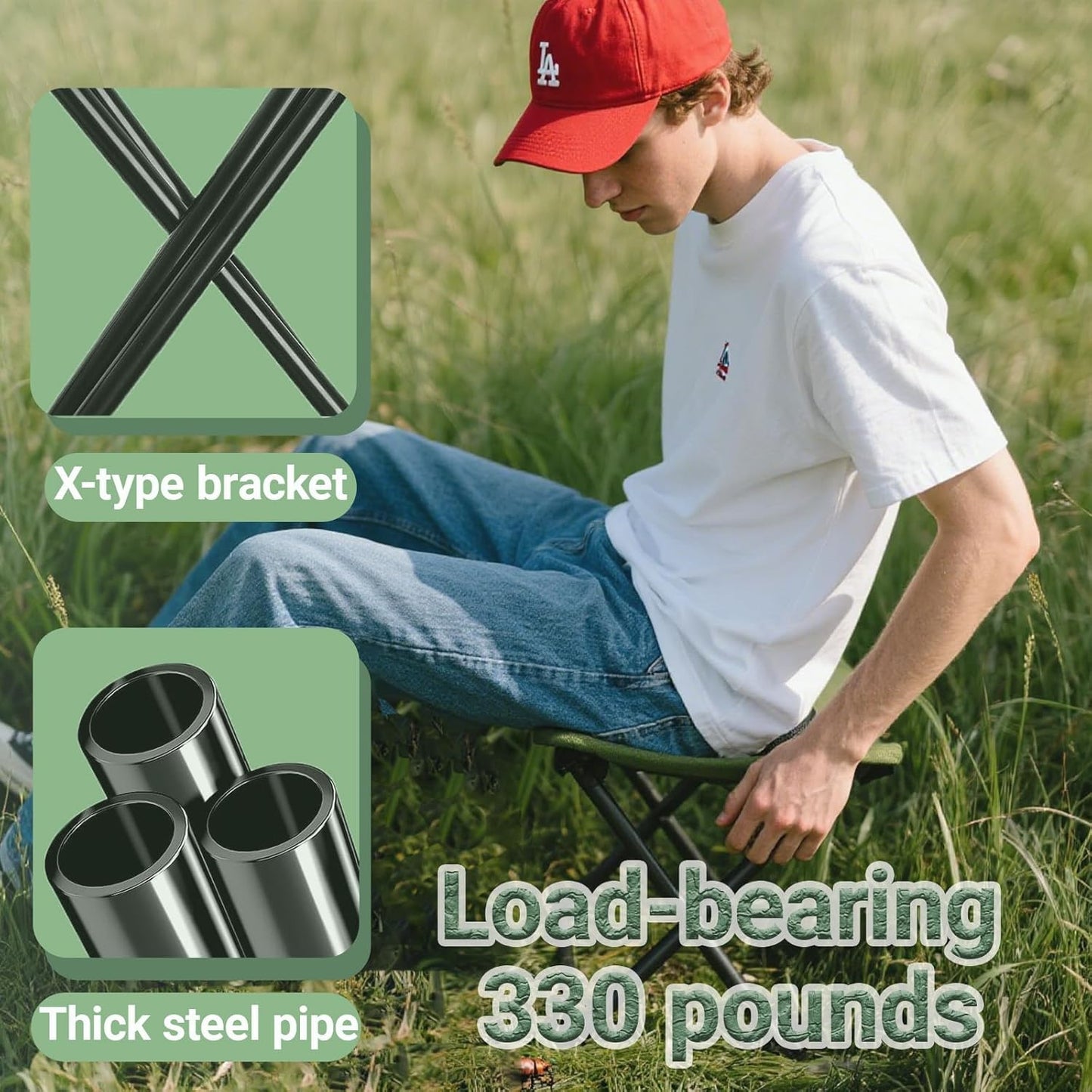 🔥🏕️Portable Foldable Backpack Stool🎒