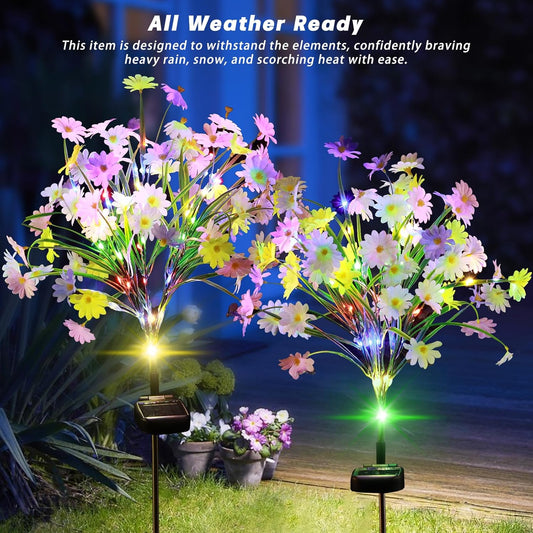 🔥Hot Sale-64% OFF🔥-🌼Solar Multi-Color Daisy Flower Lights✨
