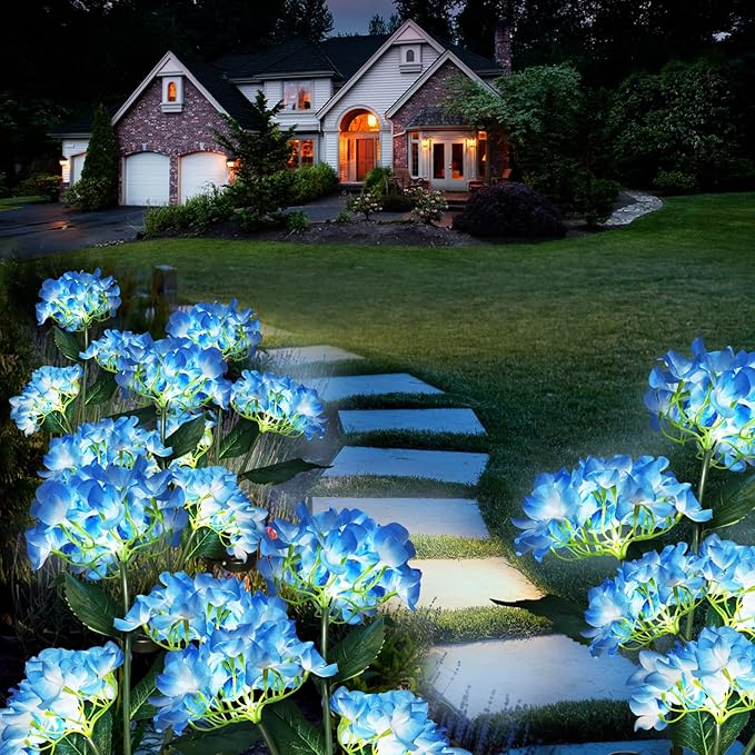 🔥Hot Sale-59% OFF🔥Outdoor Solar Hydrangea Flower Lights