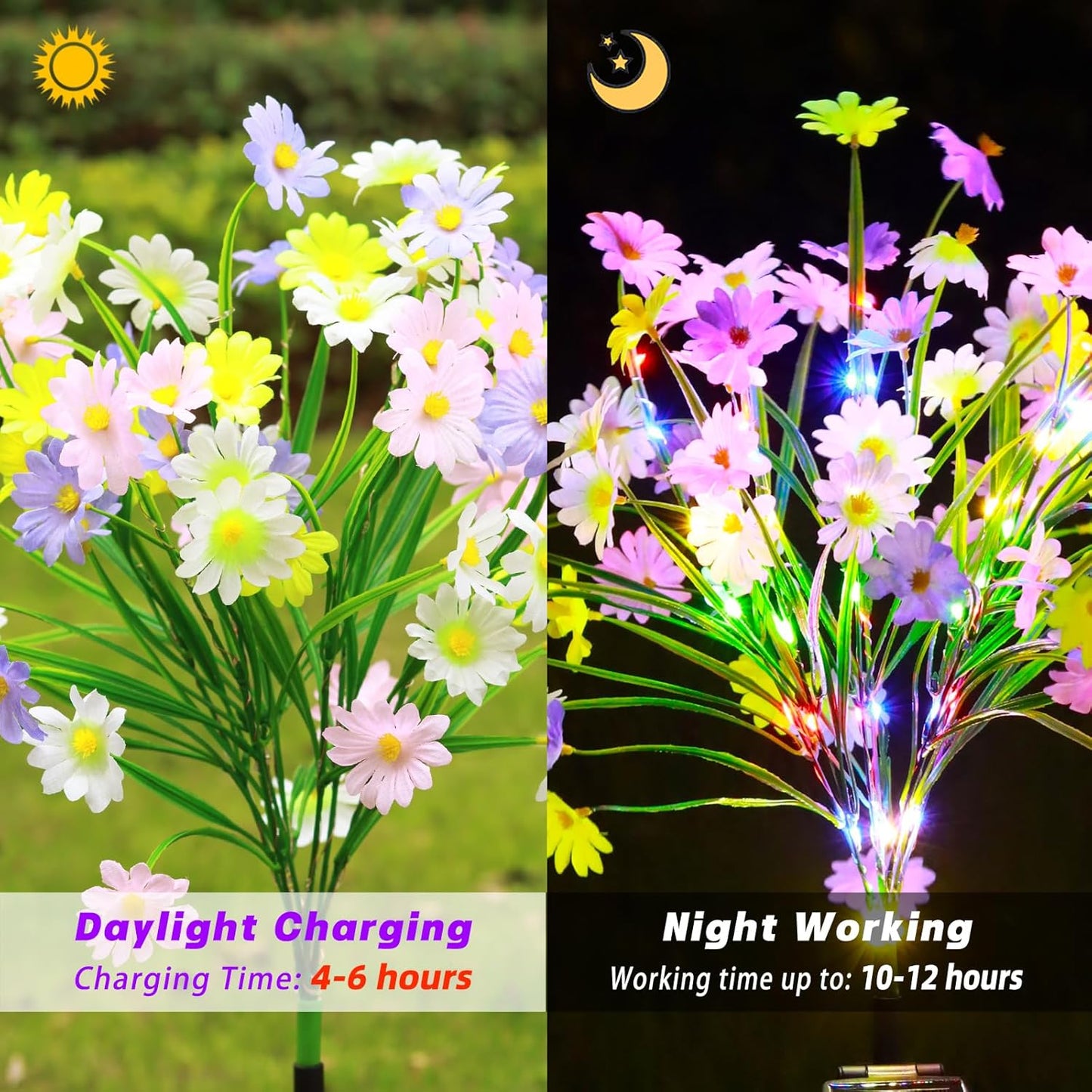 🔥Hot Sale-64% OFF🔥-🌼Solar Multi-Color Daisy Flower Lights✨