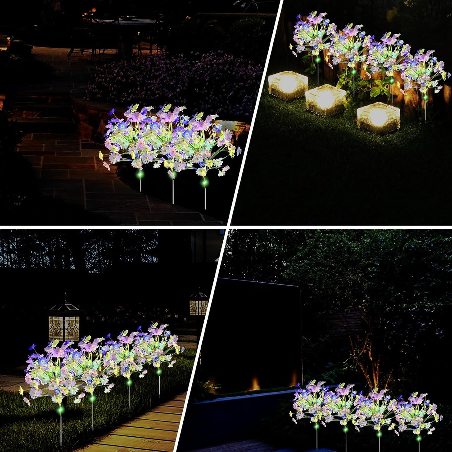 🔥Hot Sale-64% OFF🔥-🌼Solar Multi-Color Daisy Flower Lights✨