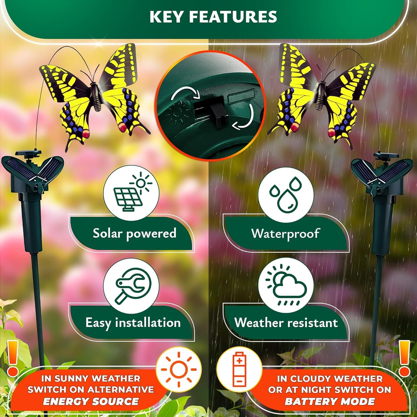 🦋Fluttering Solar Butterfly Garden Stakes🦋