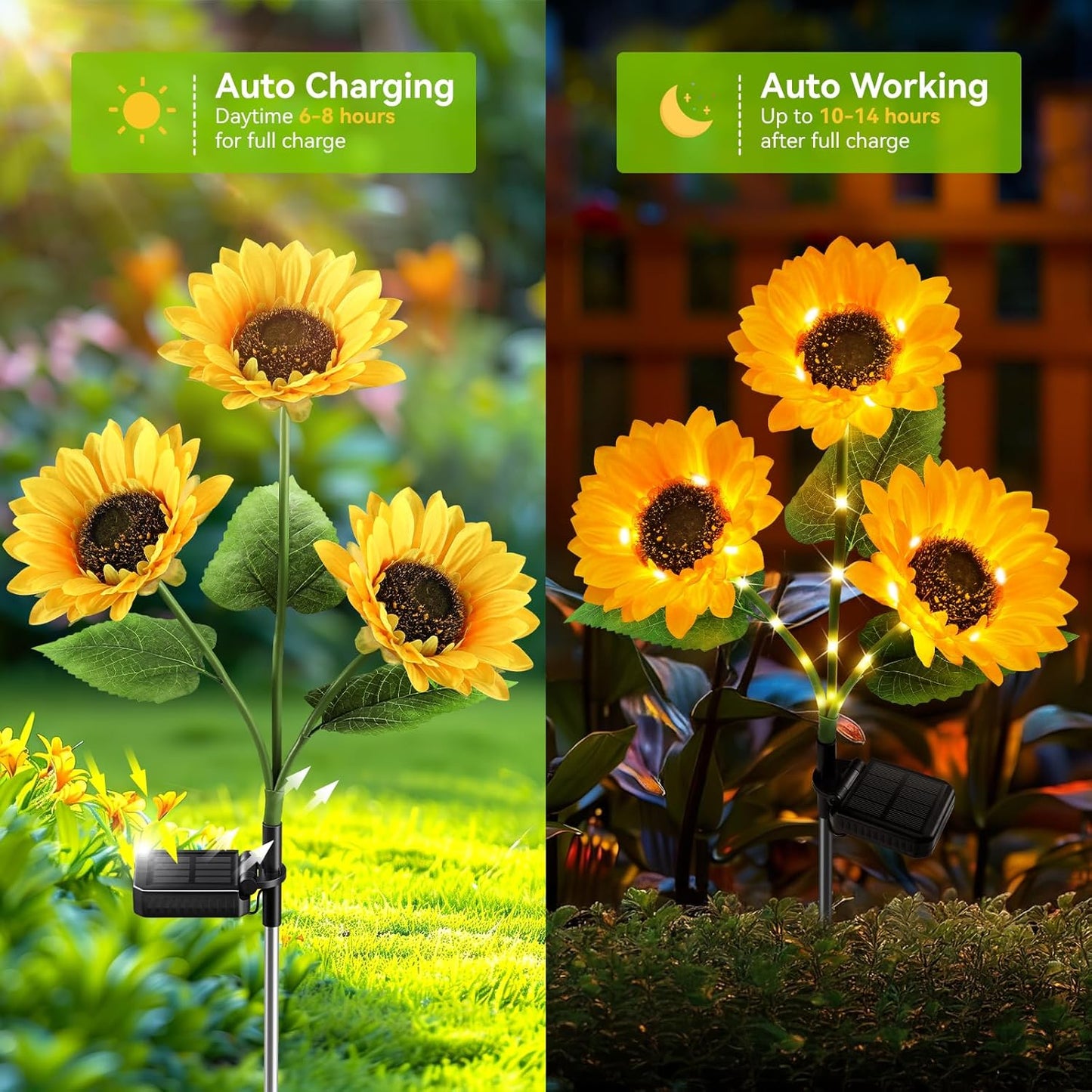 🔥Summer Sale-49% OFF🌻Solar Outdoor Sunflower Lights✨