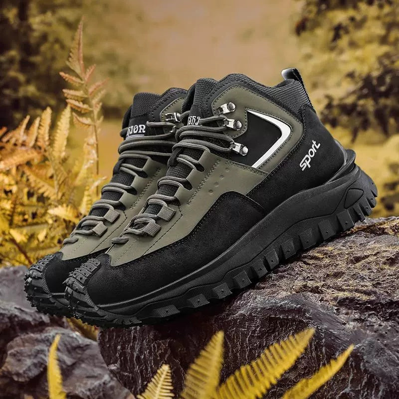 ⏰LAST DAY-70% OFF🛒)Men's Outdoor Hiking Boots - Waterproof, Non-Slip, Puncture-Proof And Smash-Proof;