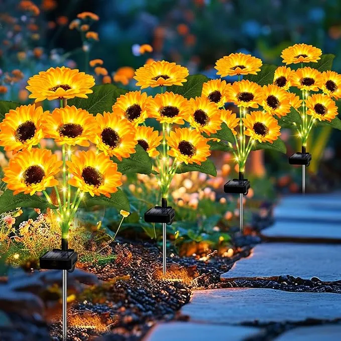 🔥Hot Sale-60% OFF🔥Outdoor Solar Sunflower Lights🌻✨