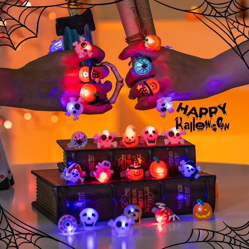 🔥Each under $1 🎃Halloween glowing ring💍