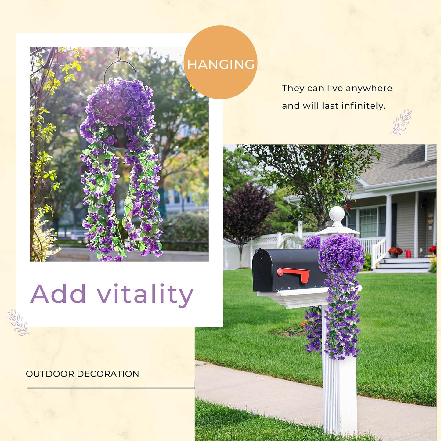 💜Hot Sale 48% OFF-UV Resistant Hanging Orchid Flower Vine🌸