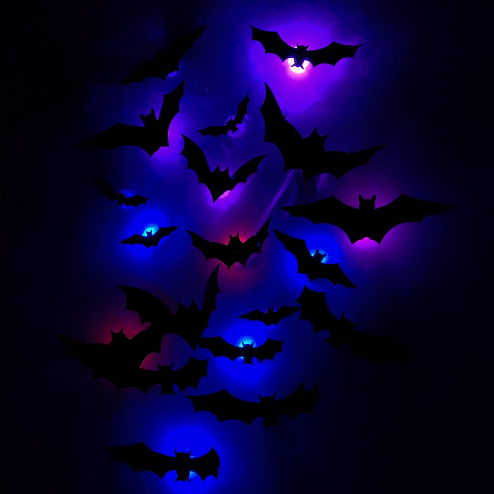 🦇3D Bat Design LED Decoration✨