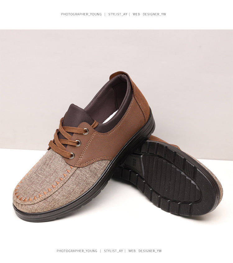 Men's Breathable Lightweight Lace Up Loafers Walking Shoes