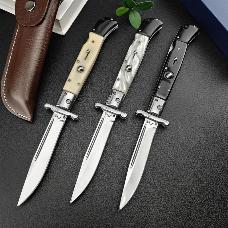 ⚡Last Day 70% OFF丨440C Stainless Steel Outdoor Folding Knife 4.1-Inch with Durable Shell Resin Handle