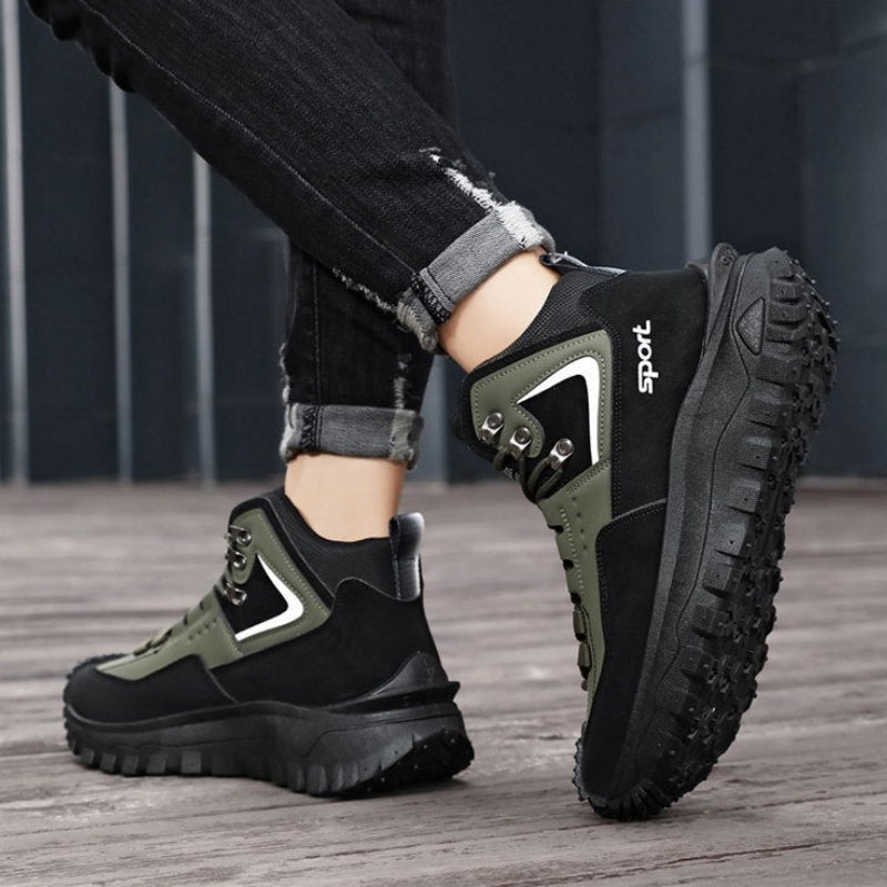 ⏰LAST DAY-70% OFF🛒)Men's Outdoor Hiking Boots - Waterproof, Non-Slip, Puncture-Proof And Smash-Proof;