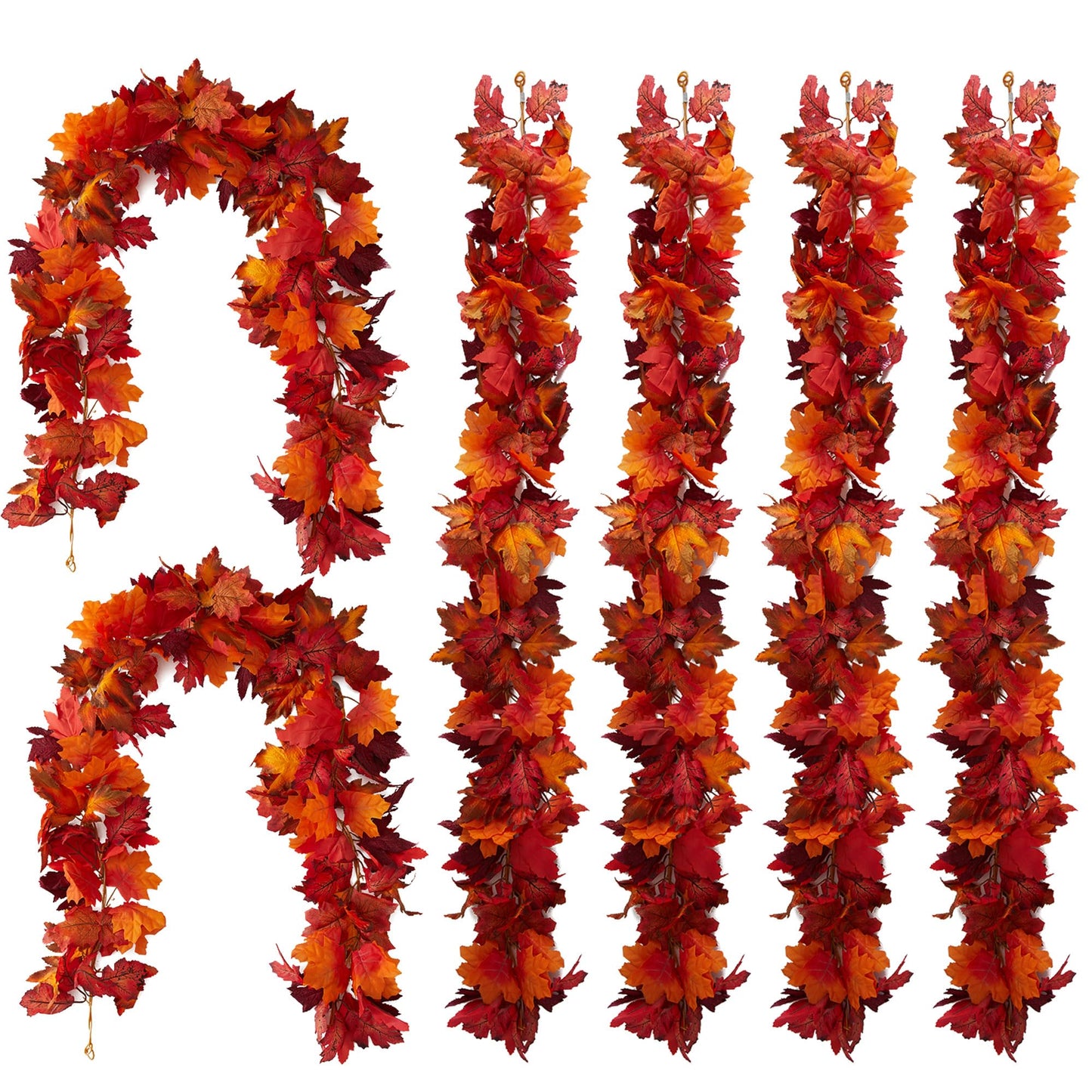 🔥Hot Sale 60% OFF - Artificial Maple Leaf Autumn Garland🍁