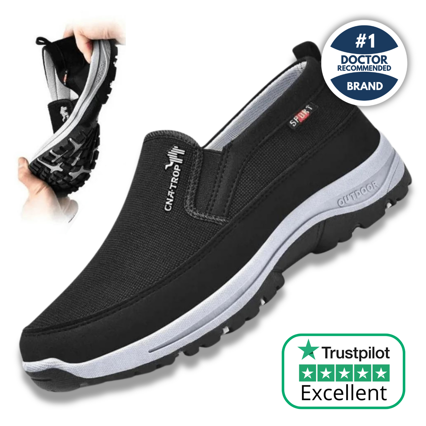 Ultra-Comfort Wide-Fit Orthopaedic Shoes
