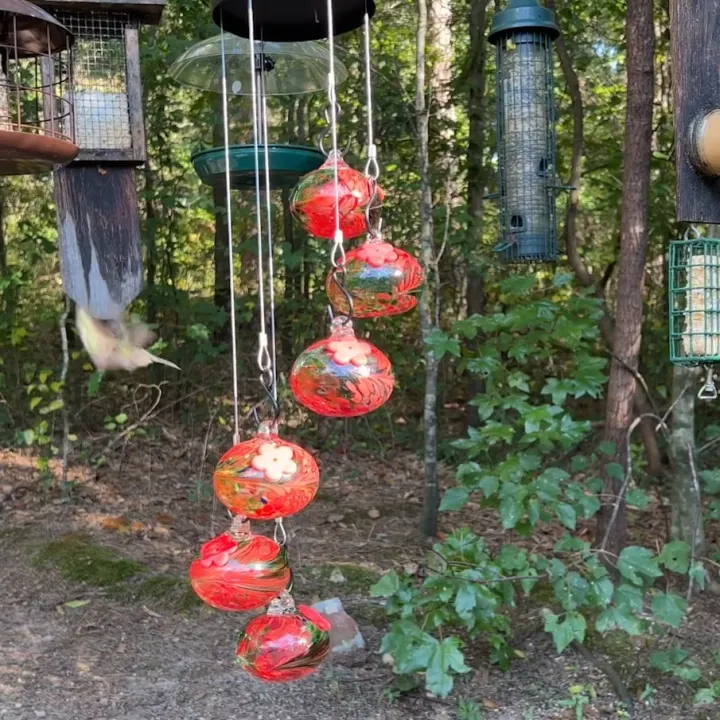 🐦Charming Wind Chimes Hummingbird feeders💖