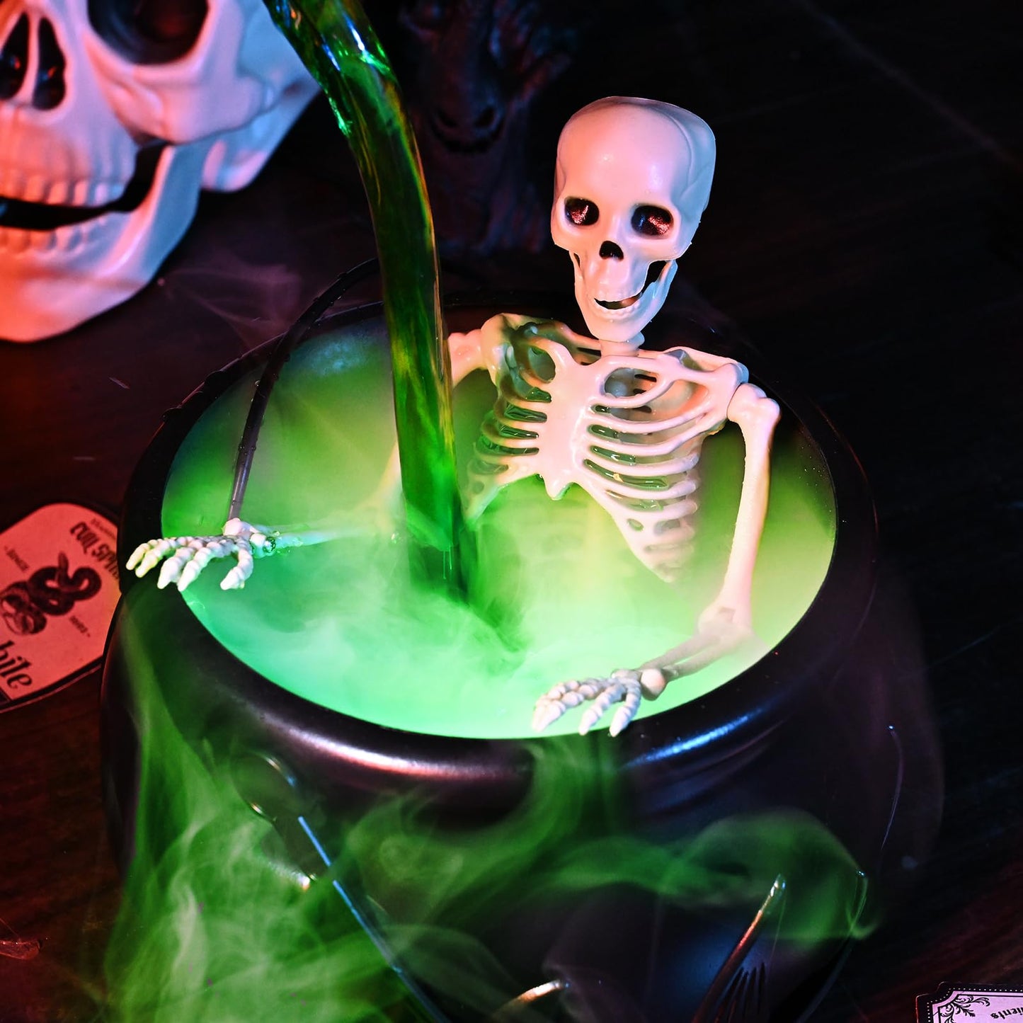 🔥Hot Sale 60% OFF🎃Halloween Witches' Magic Cauldron and Floating Potion Bottles