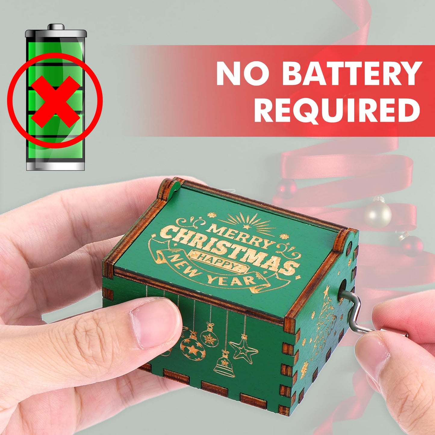 🎉Christmas Sale - SAVE 50% OFF🎉 Merry Christmas Hand Crank Music Boxes