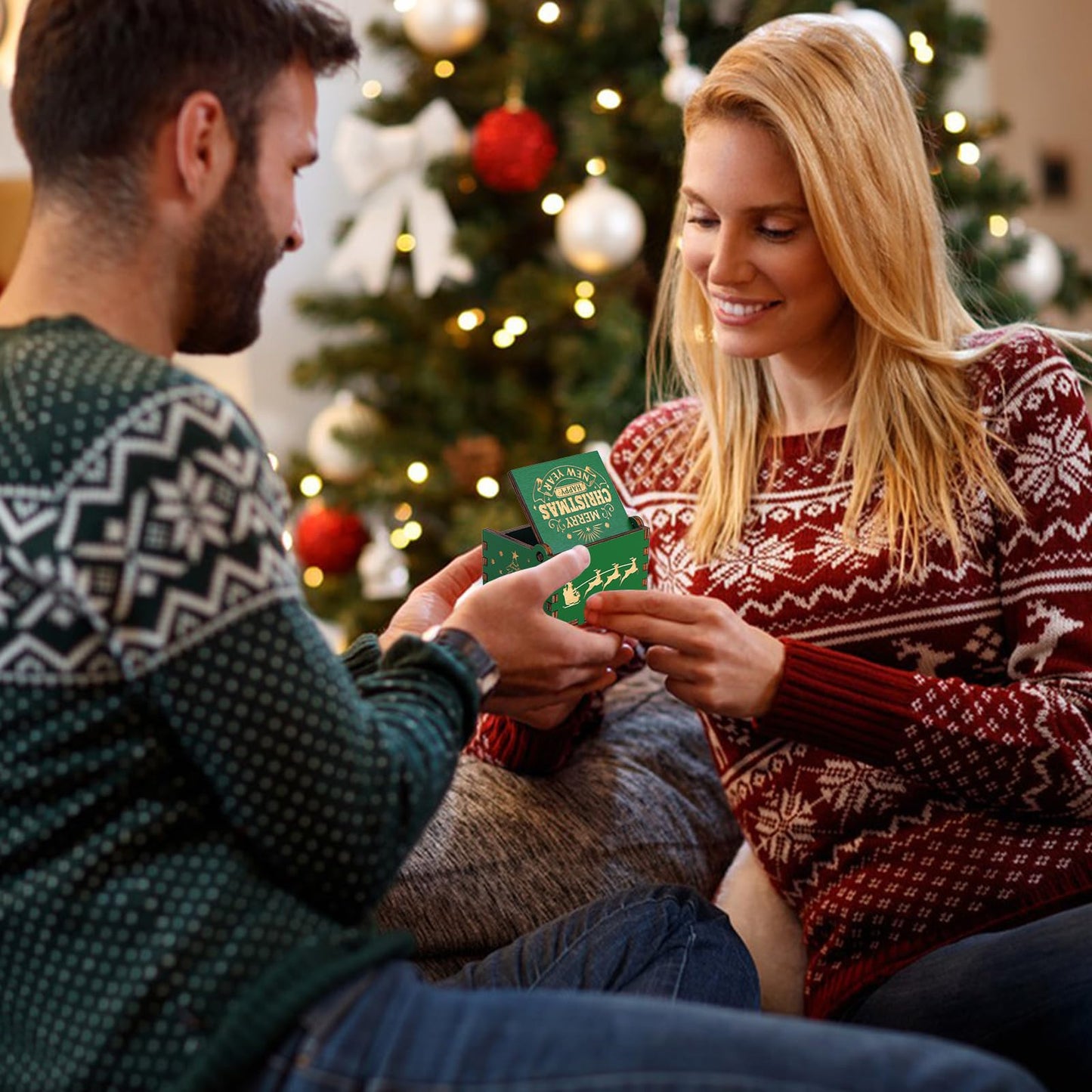 🎉Christmas Sale - SAVE 50% OFF🎉 Merry Christmas Hand Crank Music Boxes