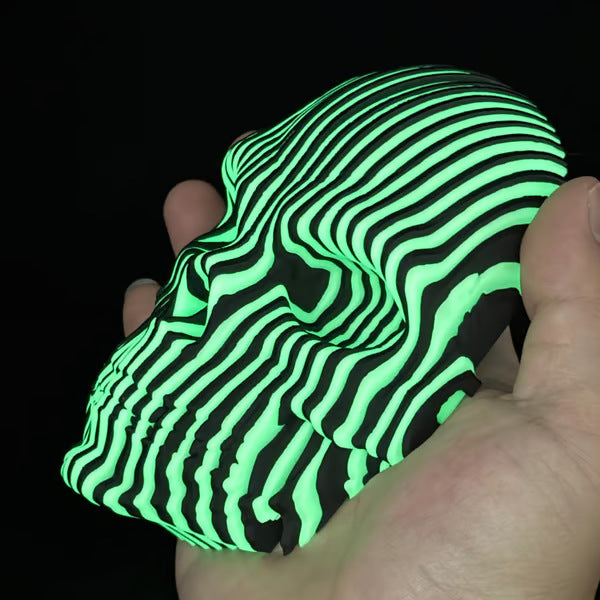 🔥3D printed glowing quantum skull🔥