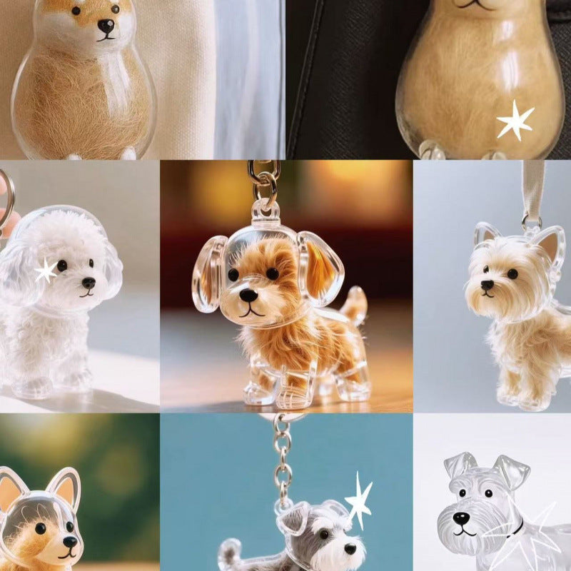 🏆 50K+ SOLD! – Almost Gone🔥Pet Hair Collector Keychain Charm Memorial Storage Box🔥