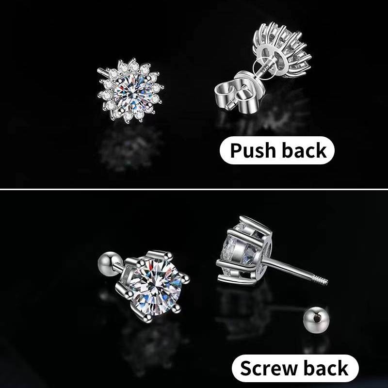 🔥Hot Sale🌻Sunflower Moissanite Earrings💎