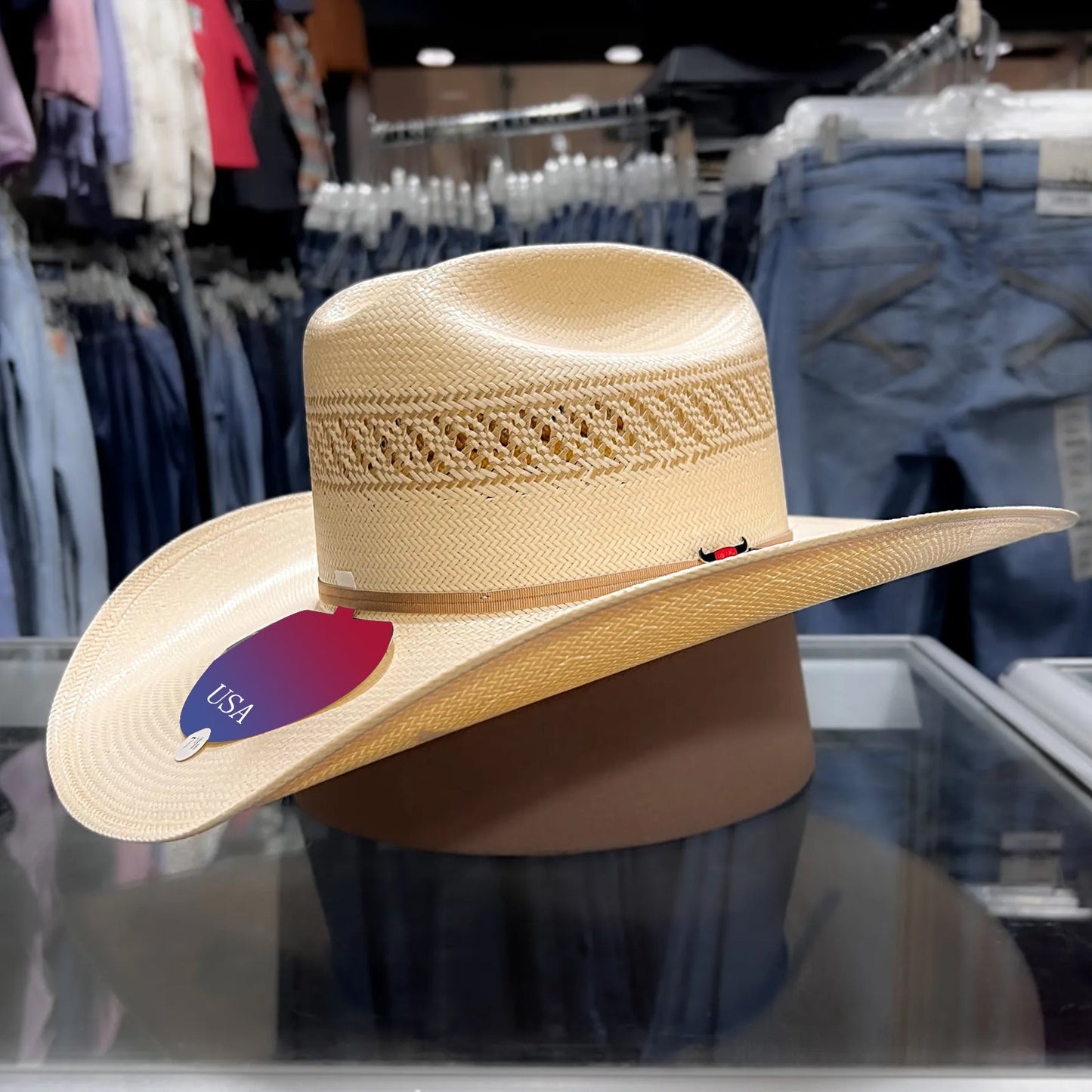 Resistol Men's 20X Wildfire Straw Hat, Natural Tan