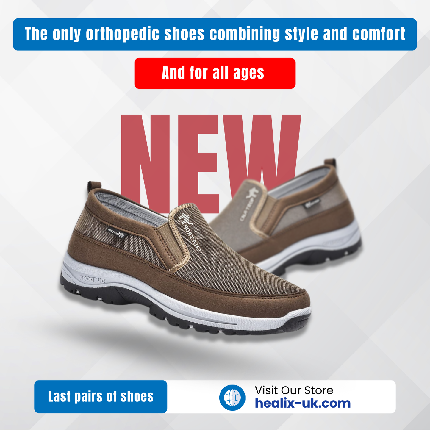 Ultra-Comfort Wide-Fit Orthopaedic Shoes
