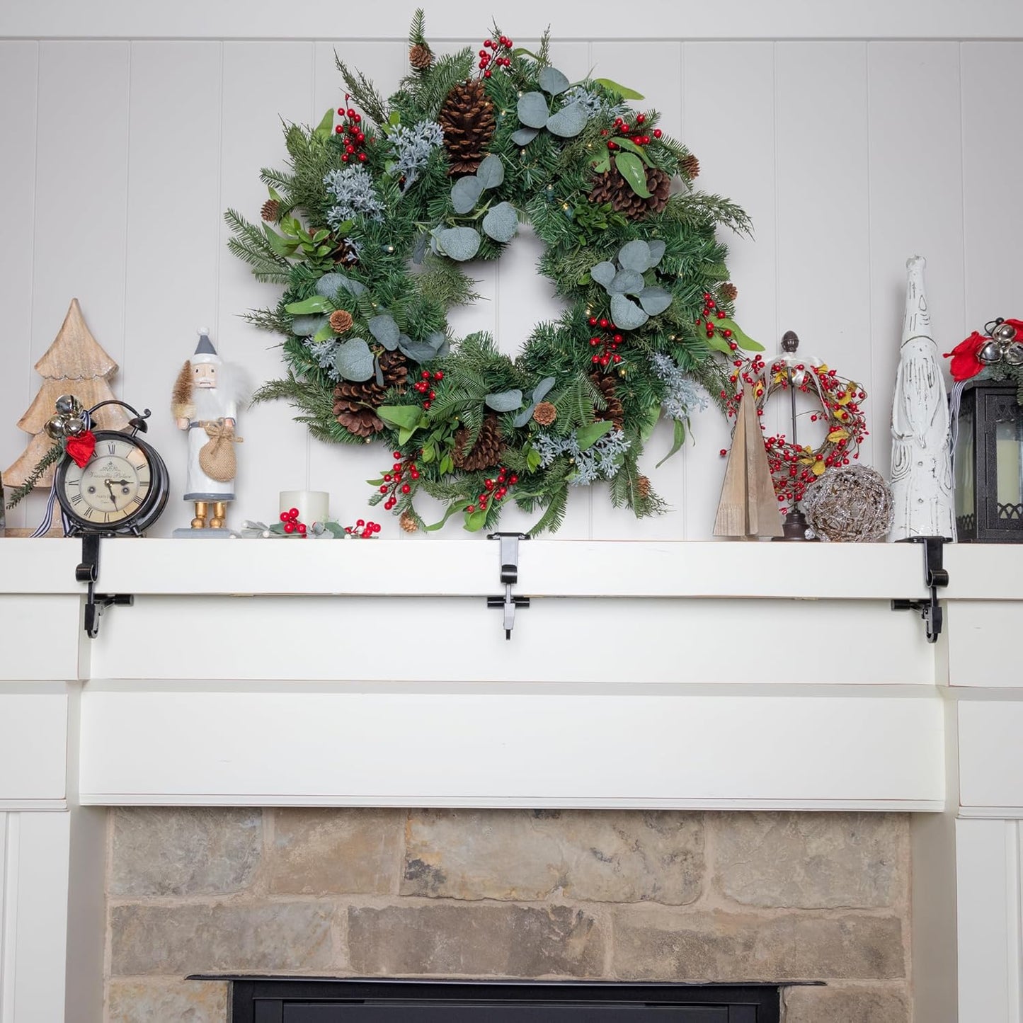 🎅Early Christmas SALE: 50% OFF✨ Fireplace Stocking and Garland Hanger