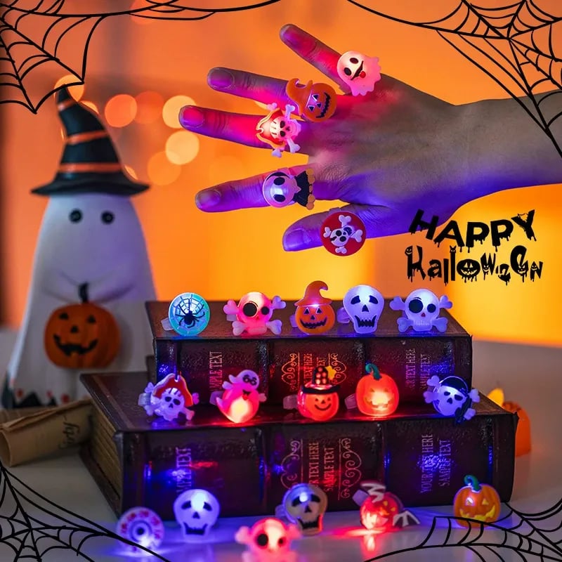 🔥Each under $1 🎃Halloween glowing ring💍
