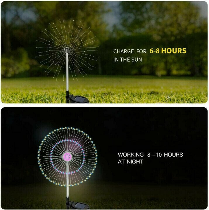 🔥Hot Sale-49% OFF🔥Outdoor Solar Fireworks Light✨