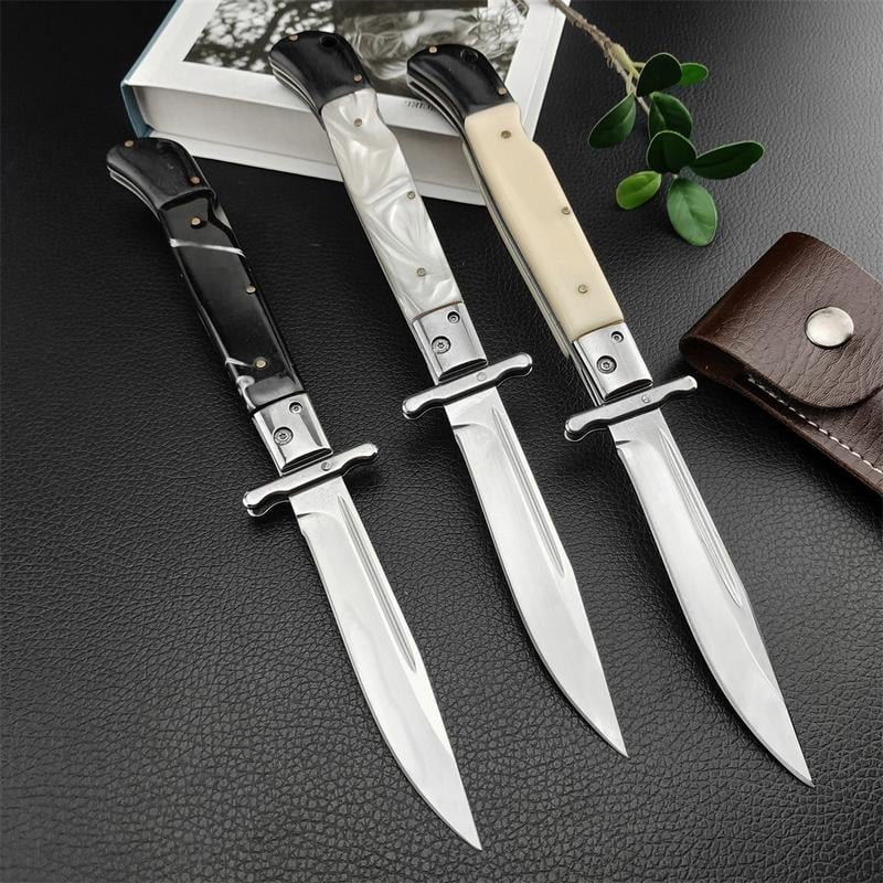 ⚡Last Day 70% OFF丨440C Stainless Steel Outdoor Folding Knife 4.1-Inch with Durable Shell Resin Handle