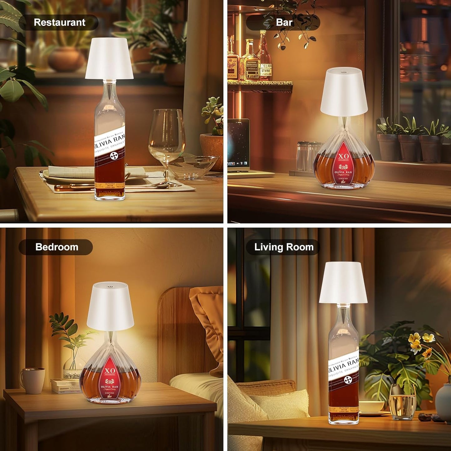 Last Day Promotion!🔥Wireless Bottle Lamp - RGB Mode/ 3 Color Mode