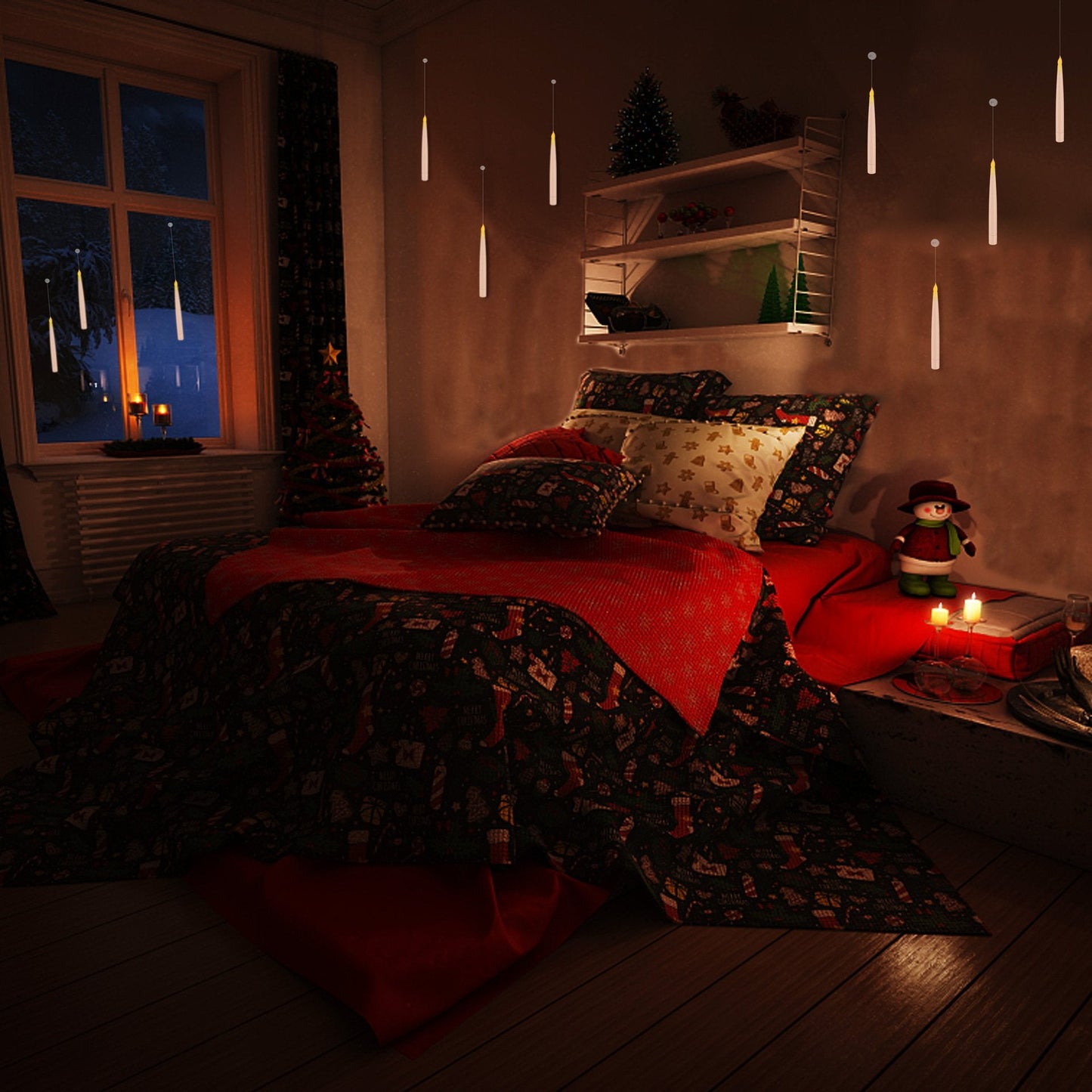 🧙Flameless Floating Candle Lights✨