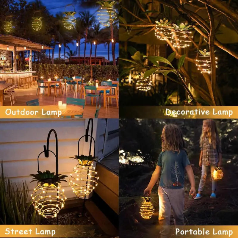 🔥Hot Sale-48% OFF🔥 Outdoor Solar Hanging Pineapple Lights🍍✨