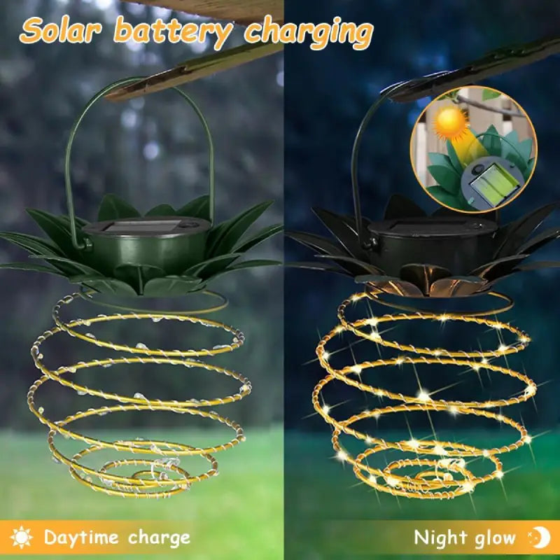 🔥Hot Sale-48% OFF🔥 Outdoor Solar Hanging Pineapple Lights🍍✨