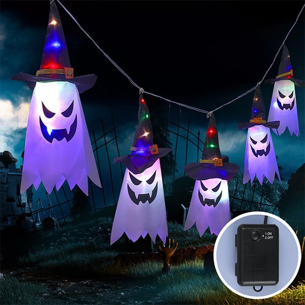 🎃 Halloween Ghost Flashing Light ( 5pcs/Set)👻