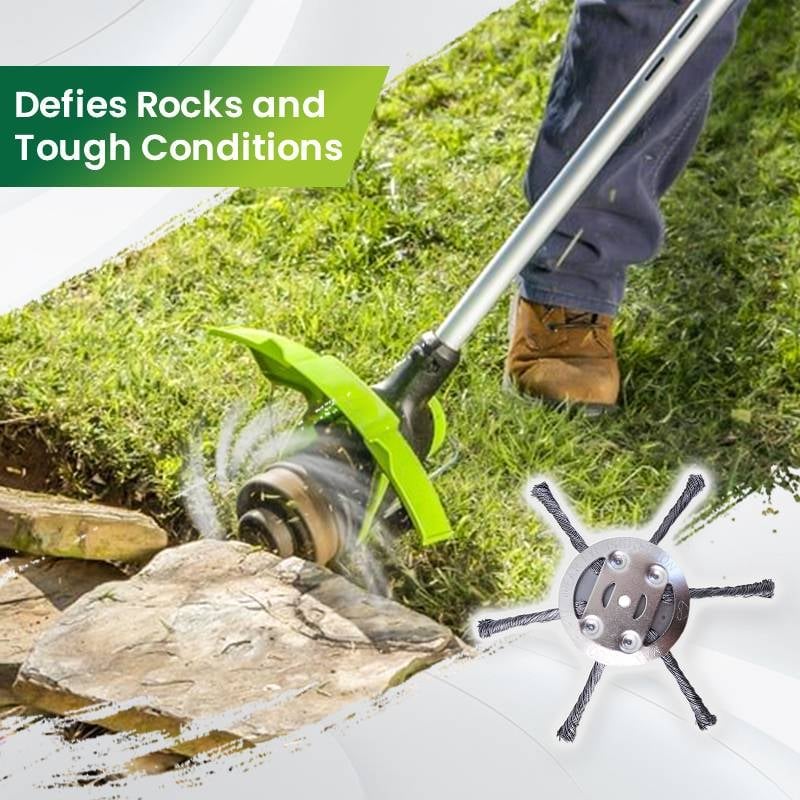 🔥BUY 2 GET 1 FREE👨‍🌾6 inch Steel Wire Brush Cutter Trimmer Head