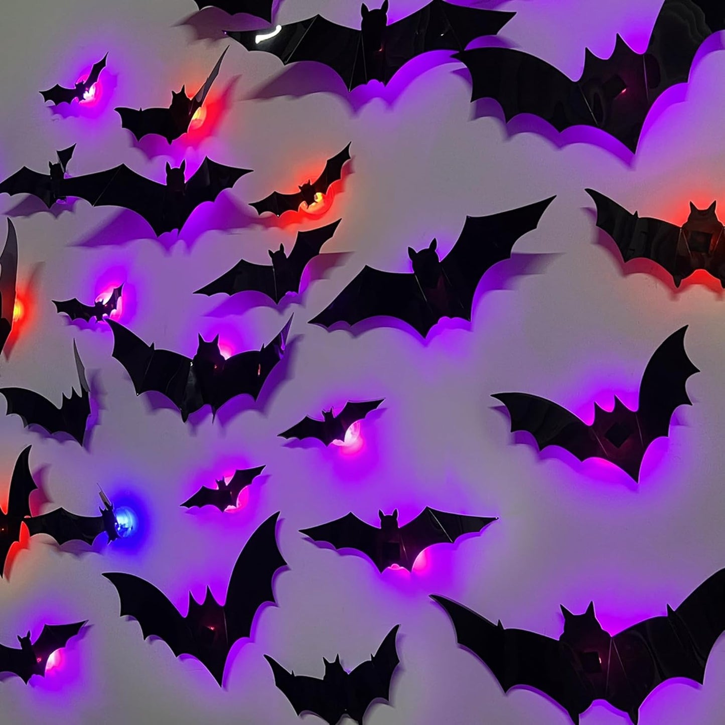 🦇3D Bat Design LED Decoration✨