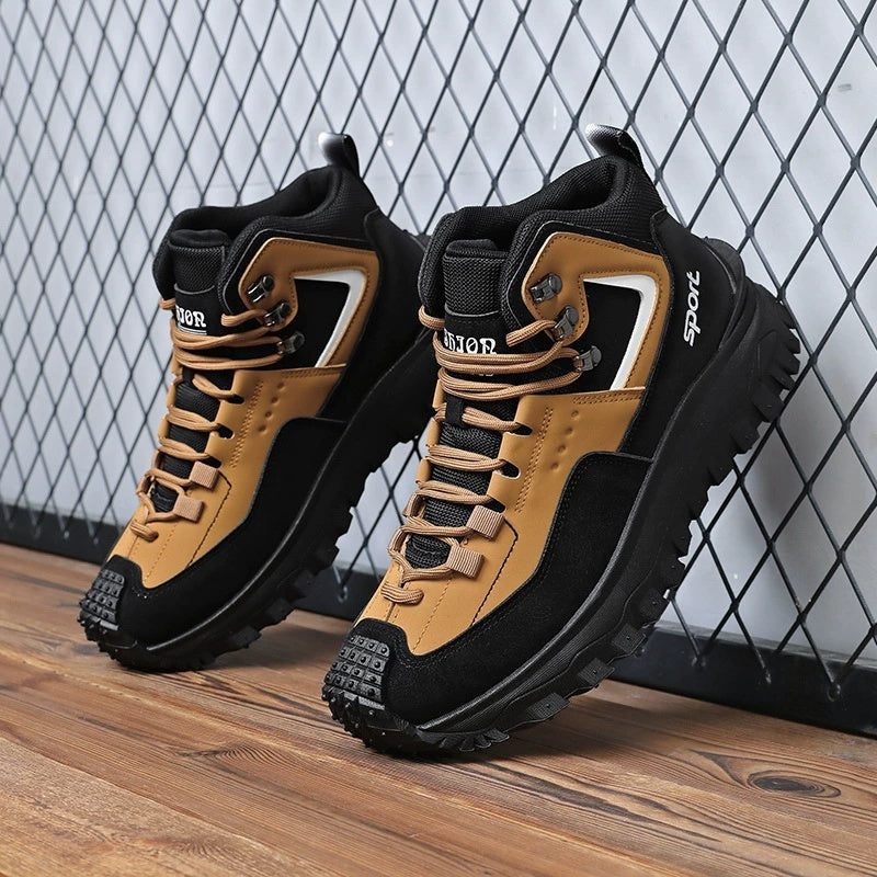 ⏰LAST DAY-70% OFF🛒)Men's Outdoor Hiking Boots - Waterproof, Non-Slip, Puncture-Proof And Smash-Proof;