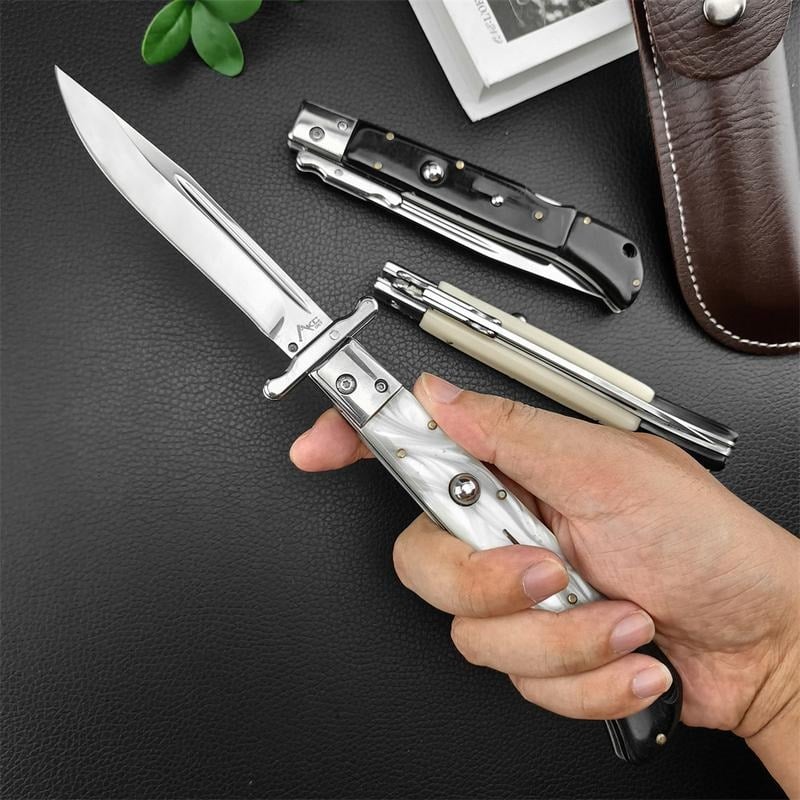 ⚡Last Day 70% OFF丨440C Stainless Steel Outdoor Folding Knife 4.1-Inch with Durable Shell Resin Handle