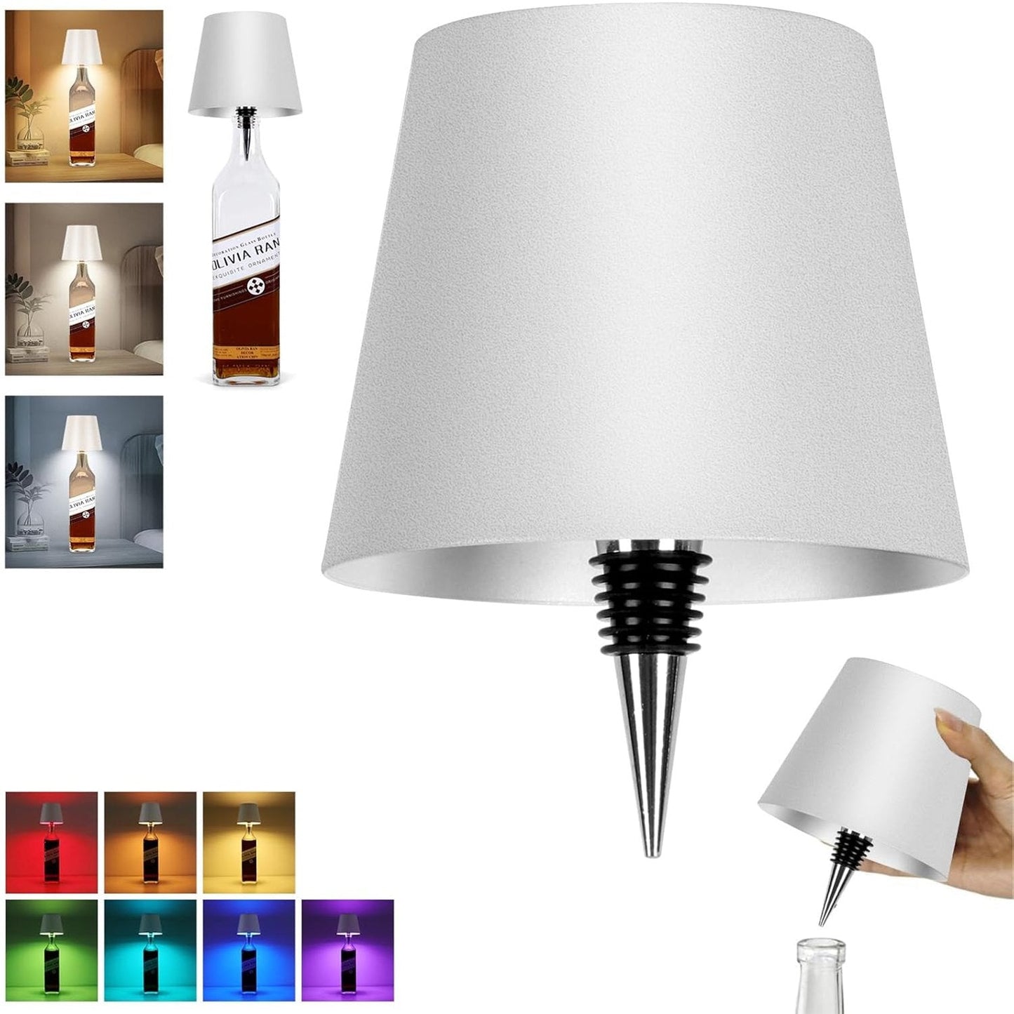 Last Day Promotion!🔥Wireless Bottle Lamp - RGB Mode/ 3 Color Mode