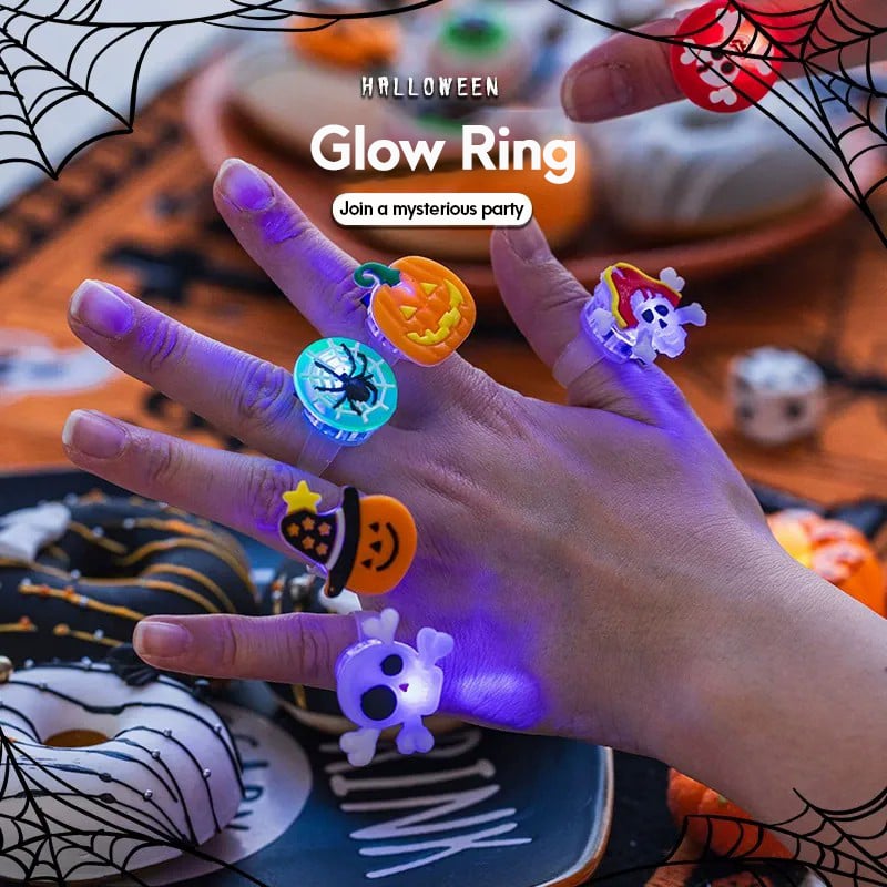 🔥Each under $1 🎃Halloween glowing ring💍
