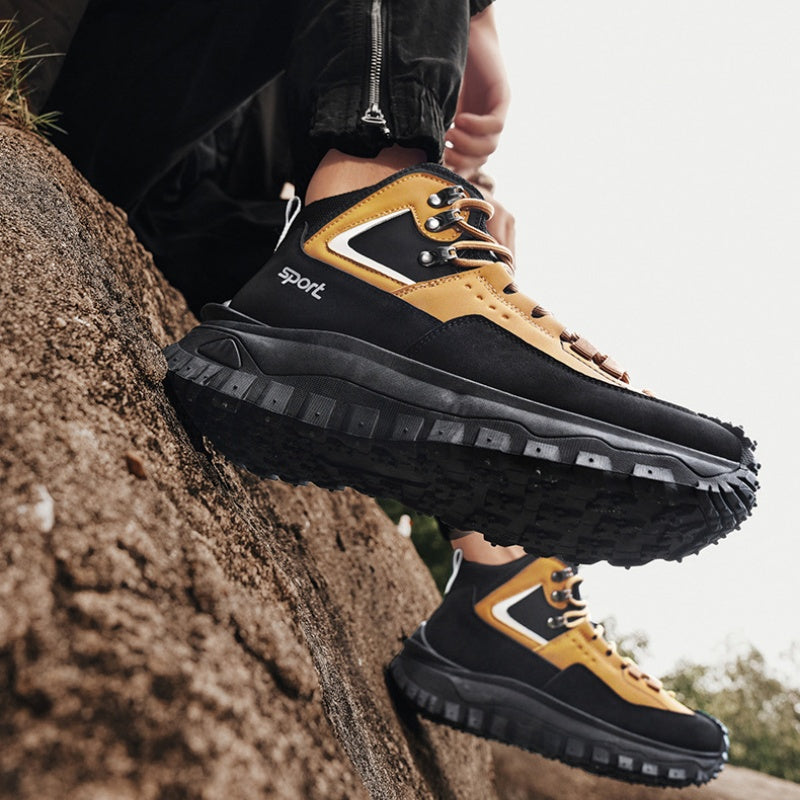 ⏰LAST DAY-70% OFF🛒)Men's Outdoor Hiking Boots - Waterproof, Non-Slip, Puncture-Proof And Smash-Proof;