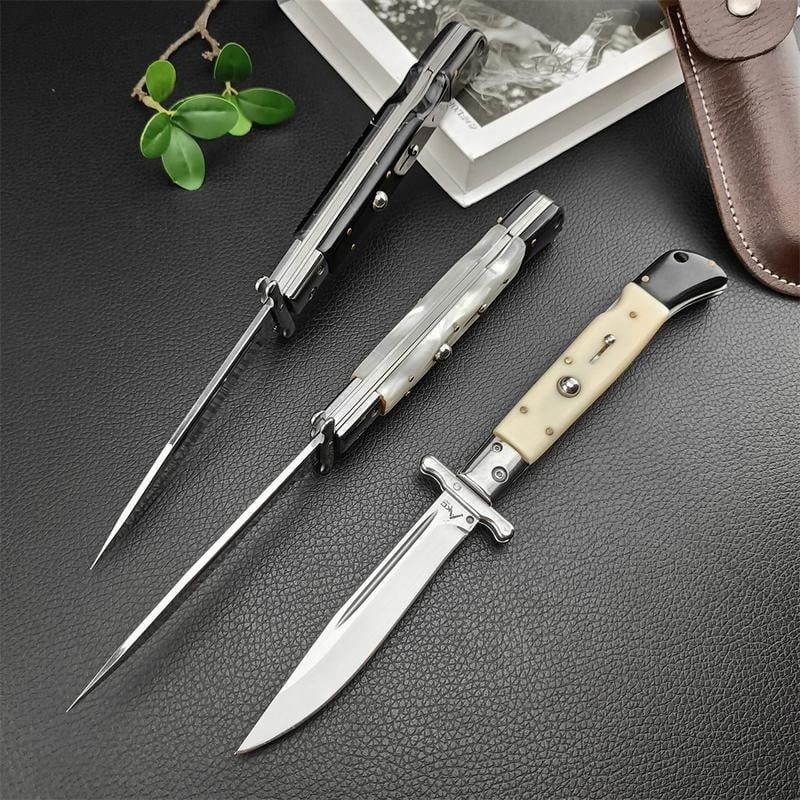 ⚡Last Day 70% OFF丨440C Stainless Steel Outdoor Folding Knife 4.1-Inch with Durable Shell Resin Handle