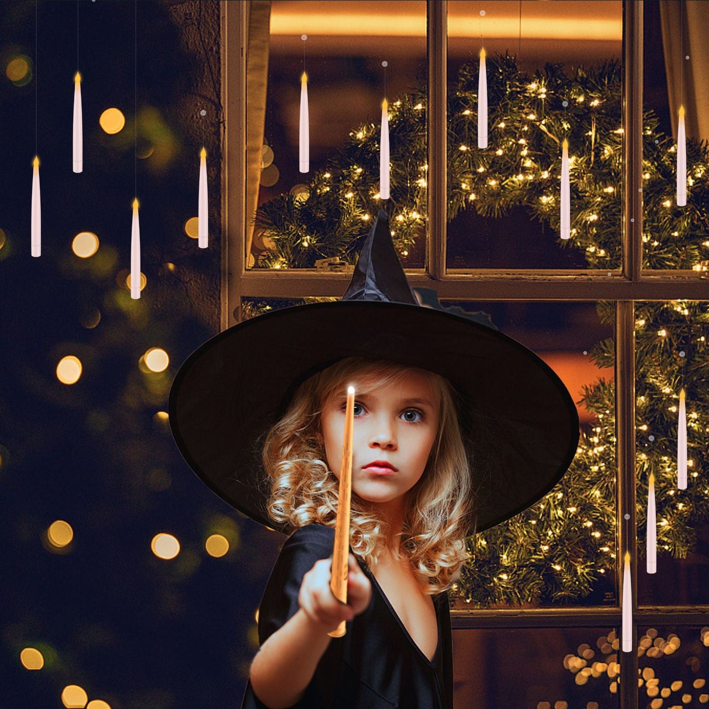 🧙Flameless Floating Candle Lights✨