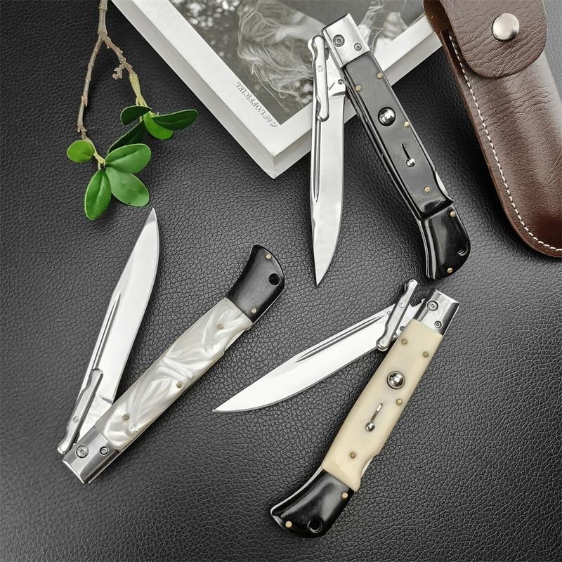 ⚡Last Day 70% OFF丨440C Stainless Steel Outdoor Folding Knife 4.1-Inch with Durable Shell Resin Handle