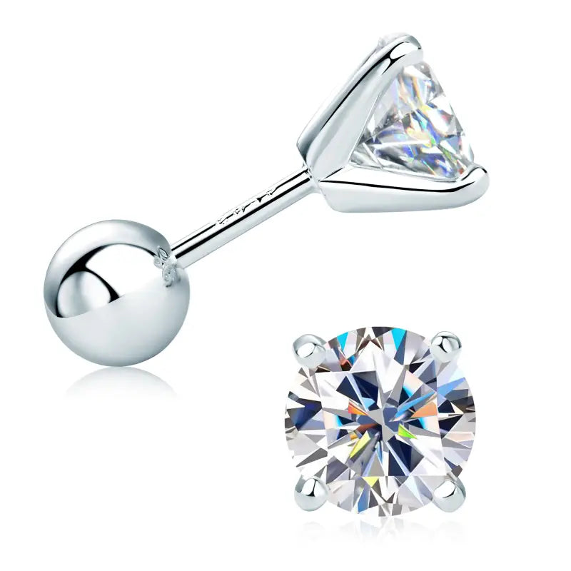 🔥Hot Sale🔥Brilliant 4-Prong Moissanite Stud Earrings💎
