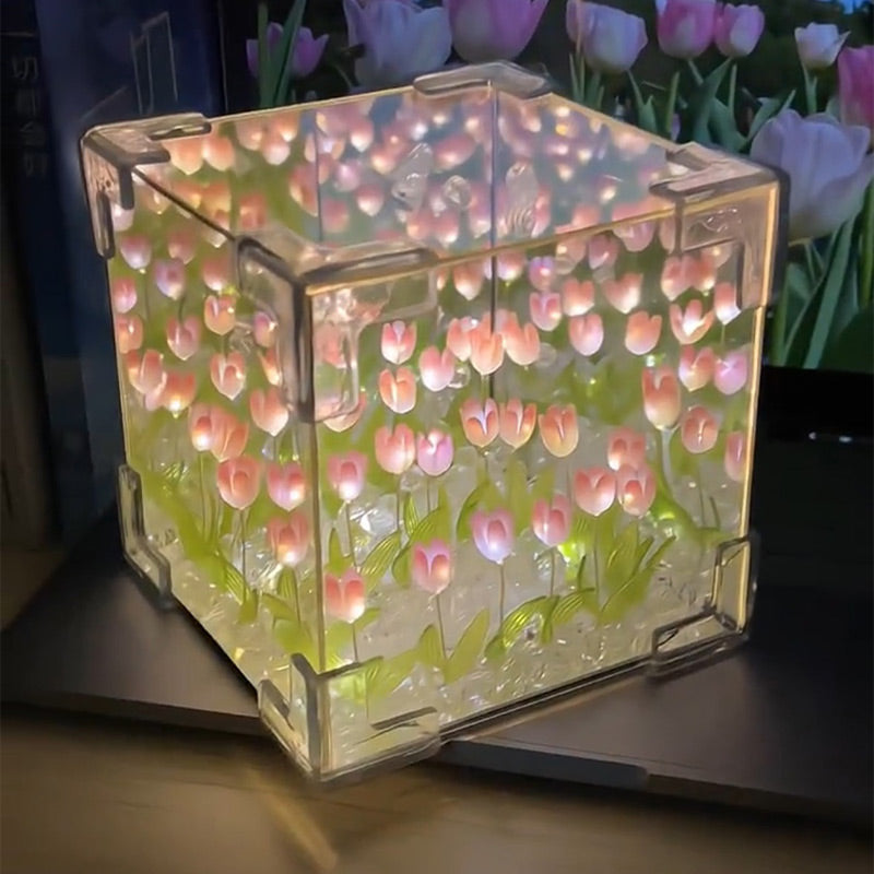 🎁Mother's Day Hot Sale-DIY Tulip Mirror Light