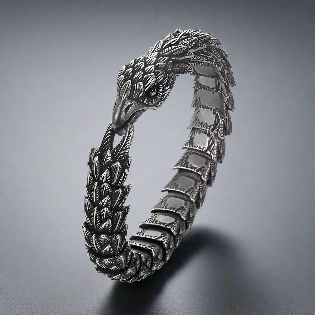 💸The Key to Limitless Wealth - Shadow Scale Eagle Head Bracelet🦅