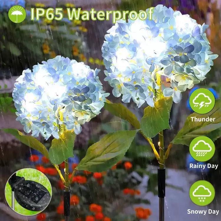 🔥Hot Sale-59% OFF🔥Outdoor Solar Hydrangea Flower Lights